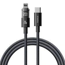 Baseus Display 2 Fast Charging Data Cable USB-C to iP 20W 1m Cmic Black Baseuscolombo