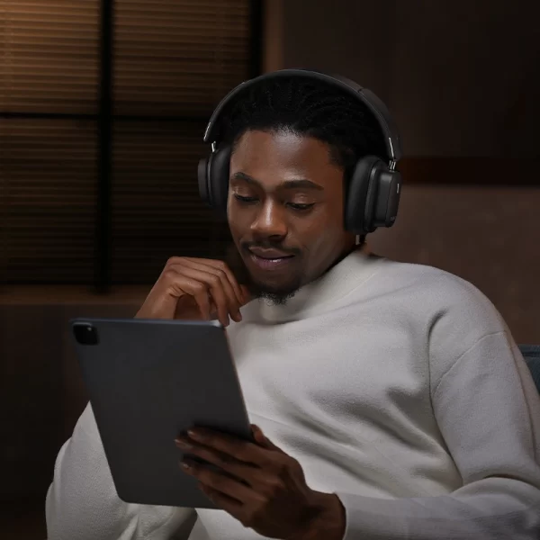 Baseus Bowie 30 Max Noise-Cancellation Wireless Headphones - Cluster Black - A00075500113-00 baseuscolombo