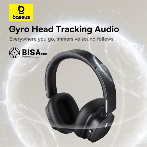 Baseus Bowie 30 Max Noise-Cancellation Wireless Headphones - Cluster Black - A00075500113-00 baseuscolombo