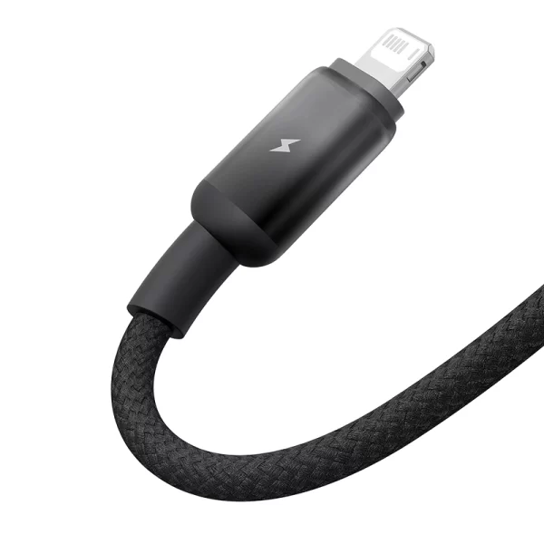 Baseus Discolor Series 1 Meter USB to Lightning 2.4A Fast Charging Cable - Cluster Black - P10374900111-00 Baseuscolombo