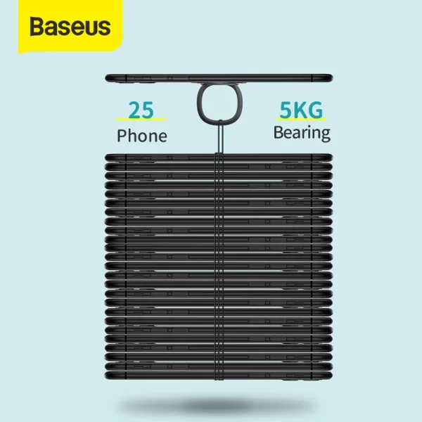 Baseus Invisible Phone Ring Holder - Silver - SUYB-0S Baseuscolombo