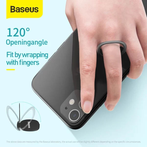 Baseus Invisible Phone Ring Holder - Silver - SUYB-0S Baseuscolombo