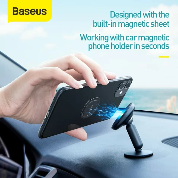 Baseus Invisible Phone Ring Holder - Silver - SUYB-0S Baseuscolombo