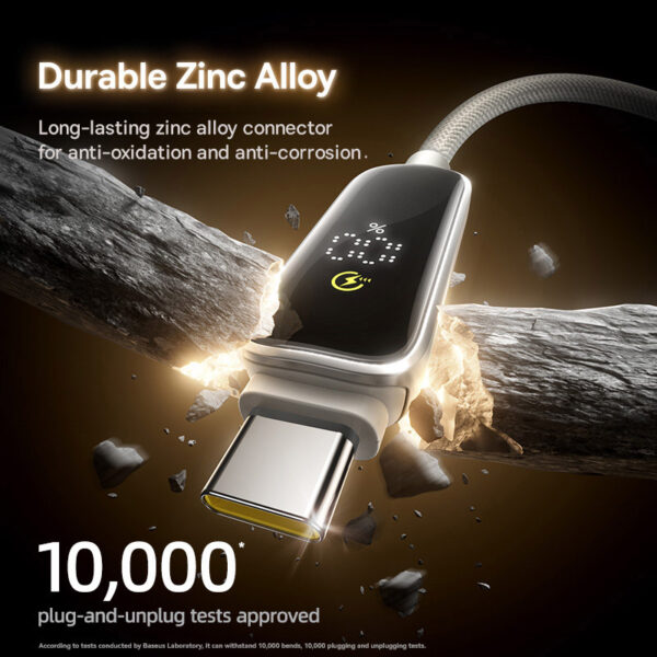 Baseus 1 Meter 100W USB-C to USB-C Vipow Fast Charging Cable - Image 13