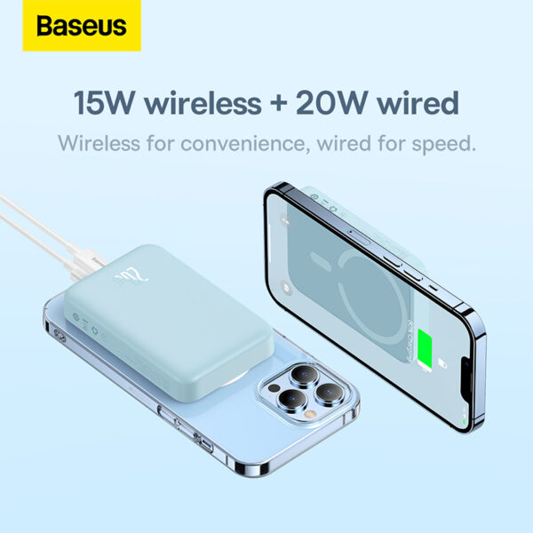 Baseus 10000mah 20W Magnetic Mini Wireless Fast Charge Power Bank - Image 18