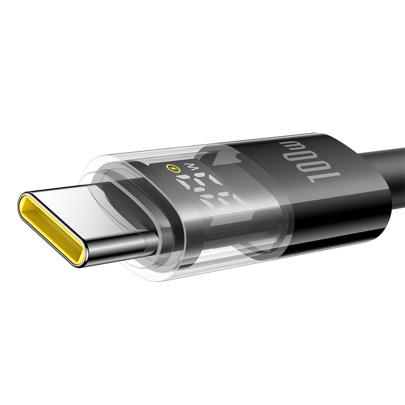 Baseus 1meter 100W Display 2 Series USB-A to USB-C Fast Charging Cable - Image 4