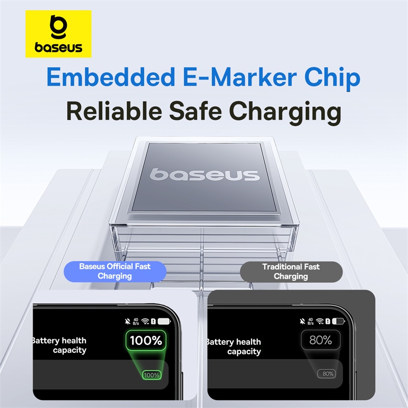 Baseus 1meter 100W Display 2 Series USB-A to USB-C Fast Charging Cable - Image 11