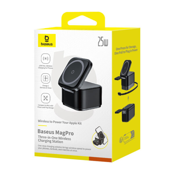 Baseus 25W MagPro 3-in-1 Magnetic Wireless Charging Station - Image 19