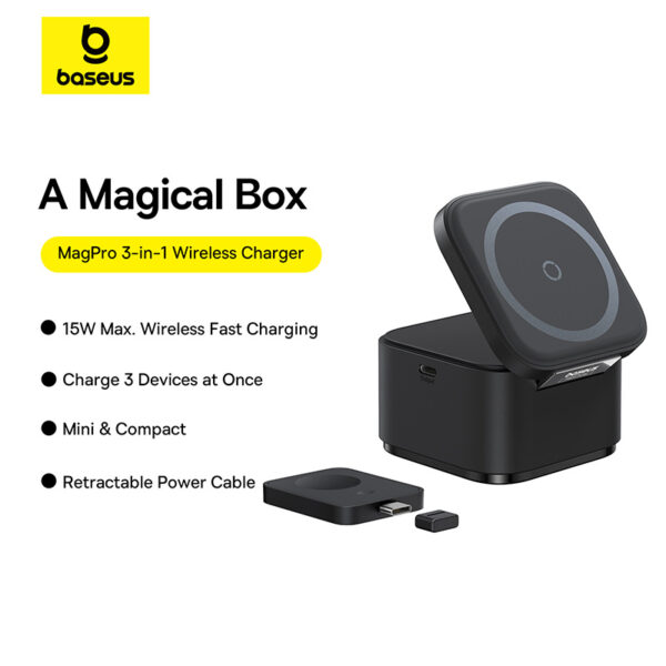 Baseus 25W MagPro 3-in-1 Magnetic Wireless Charging Station - Image 18