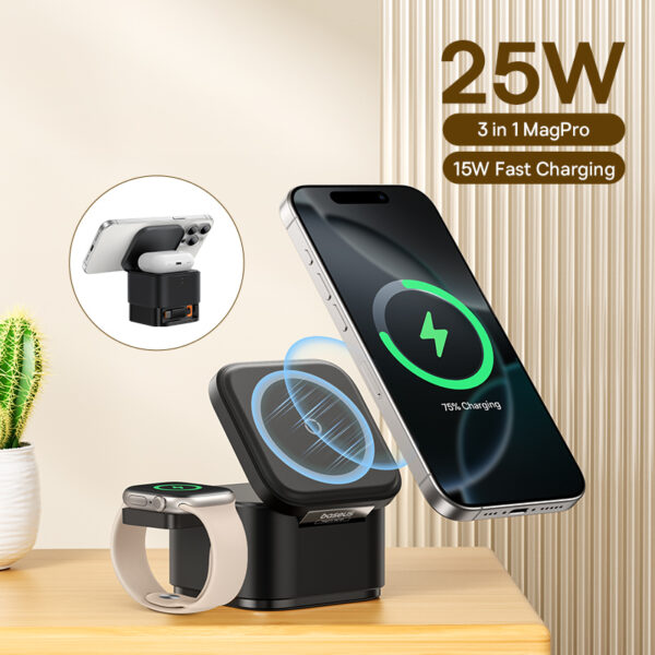Baseus 25W MagPro 3-in-1 Magnetic Wireless Charging Station - Image 14