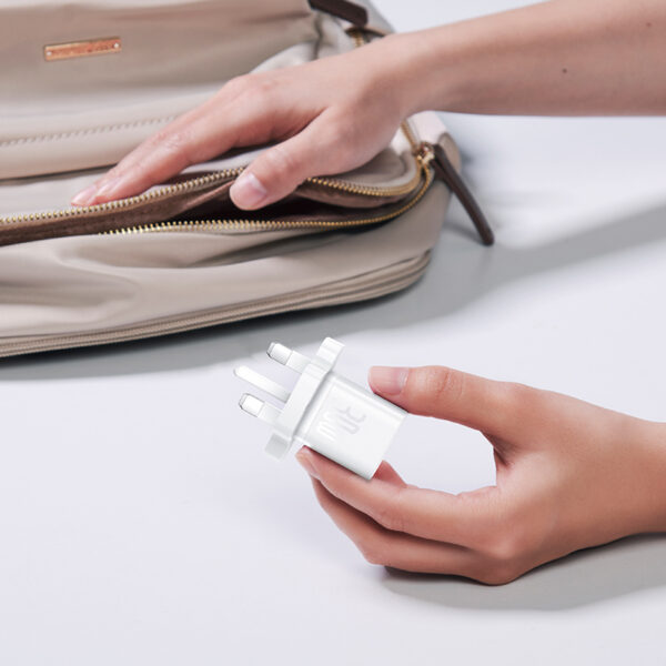 Baseus 30W USB-C GaN5 Mini Fast Charger Moon White - Image 9