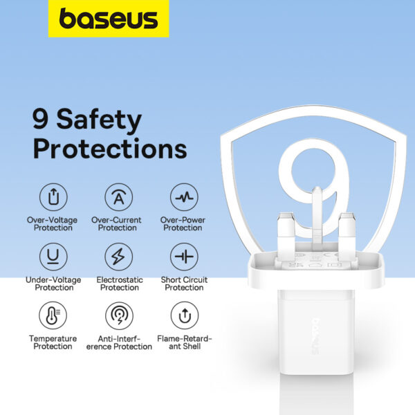 Baseus 30W USB-C GaN5 Mini Fast Charger Moon White - Image 16