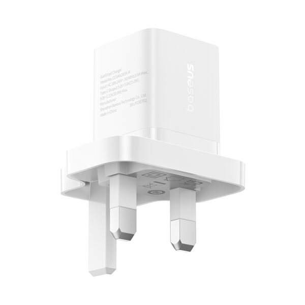 Baseus 30W USB-C GaN5 Mini Fast Charger Moon White - Image 5