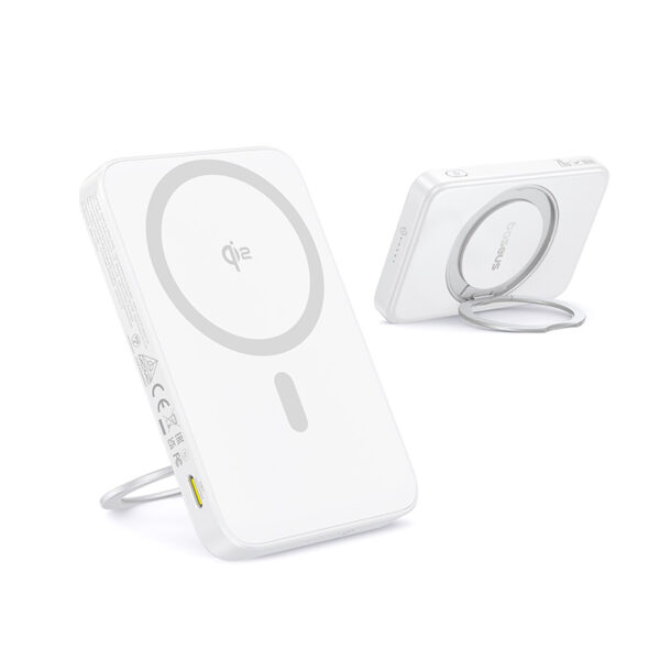 Baseus 5000mah 20W PicoGo Qi2 Magnetic Power Bank with Rotatable Stand - Image 2