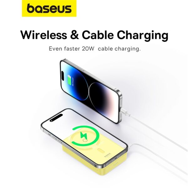 Baseus 5000mah 20w MagPro Magnetic Bracket Wireless Fast-Charging Power Bank - Image 11