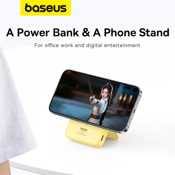 Baseus 5000mah 20w MagPro Magnetic Bracket Wireless Fast-Charging Power Bank - Image 14