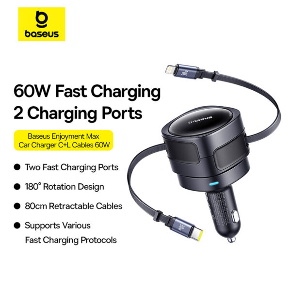 Baseus 60W Enjoyment Max Car Charger - Image 16