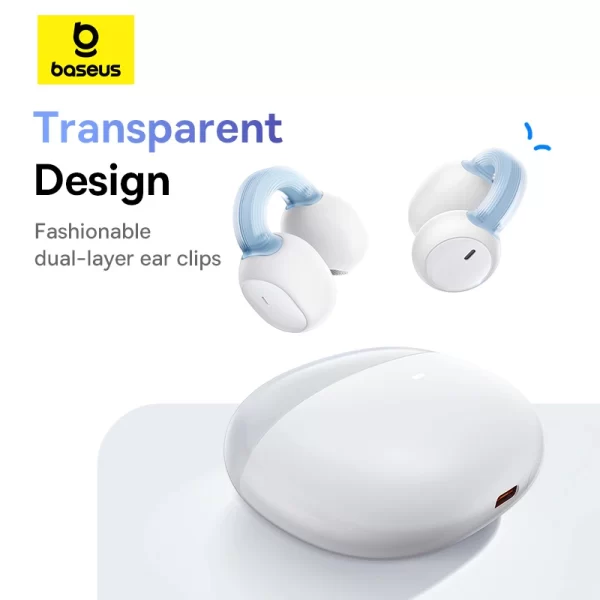 Baseus AirGo 1 Ring Open-Ear TWS Earbuds - Stellar White - A00069201223-00 Baseuscolombo