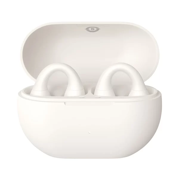 Baseus Bass 15 Clip Open-Ear True Wireless Earphones (With Simple charging cable Type-C 3A 0.3m White-Baseus new logo) 1 - Stellar White - A00079500223-00 Baseuscolombo