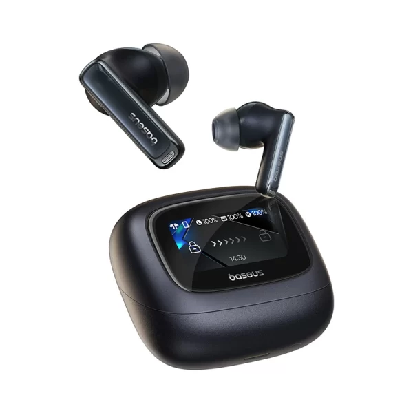 Baseus Bowie M2s Ultra True Wireless Earphones (With ANC & Touch Control Display) - Cosmic Black - A00074101123-00 Baseuscolombo