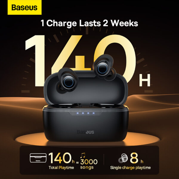Baseus Bowie MA10 True Wireless Earphones Cluster Black - Image 15
