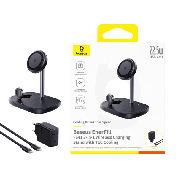 Baseus EnerFill FS41 3-in-1 Wireless Charging Stand - Image 12