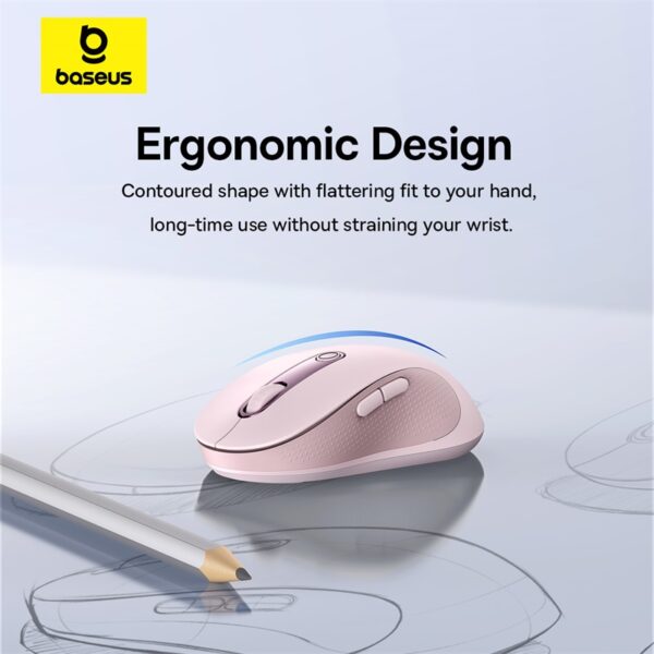 Baseus F02 Ergonomic Wireless Mouse - Image 12