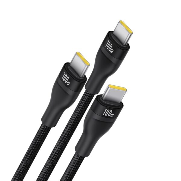 Baseus Flash Series 3 1.5Meter 100W One-for-three Type-C to C+C+C Fast Charging Cable - Image 4