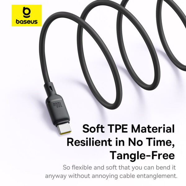 Baseus New Pudding Series 1.5Meter 100W Type-C to Dual Type-C Fast Charging Cable - Image 14