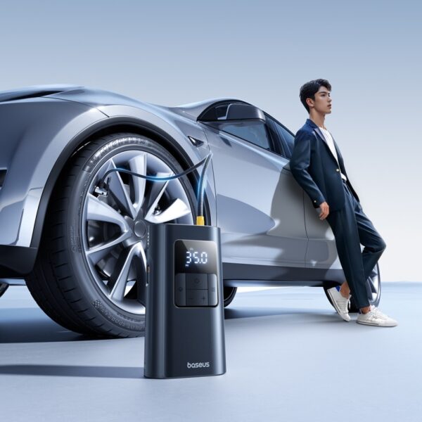Baseus PrimeTrip VA1 Wired and Wireless 2-in-1 Tire Inflator Cosmic Black - Image 11