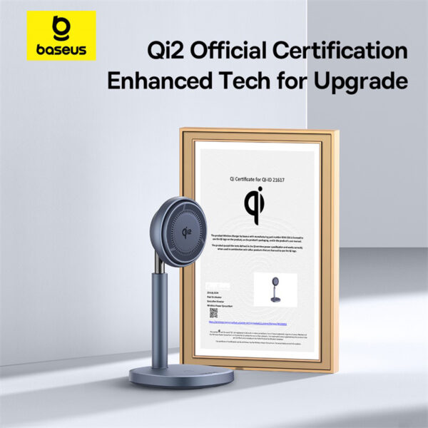 Baseus Qi2 20W Orbit 2 Pro Air-Cooled 2-in-1 Wireless Charging Stand - Image 15