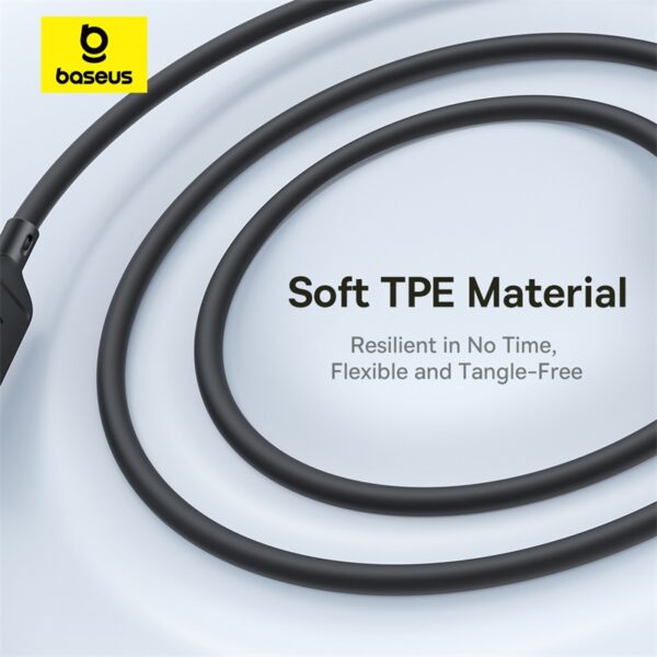 Baseus Silky One-for-Three 1.5Meter 100W Type -C to M+L+C Fast Charging Cable - Image 8