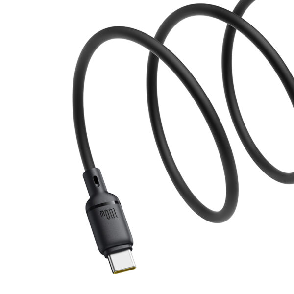Baseus 1meter 100W Silky Series Type-C to Type-C Fast Charging Cable - Image 3