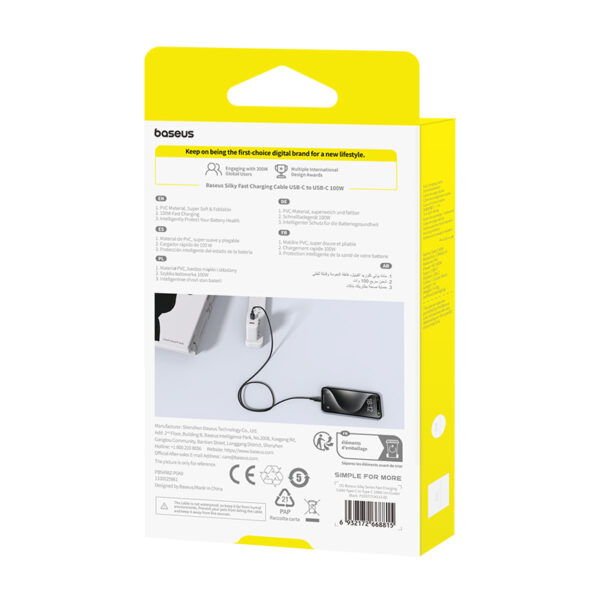 Baseus 1Meter 100W Dynamic 4 Series USB-C to USB-C Fast Charging Data Cable - Image 7