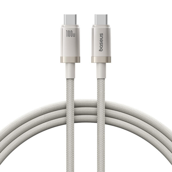 Baseus  1Meter 100W Titanium Alloy Type-C to Type-C Fast Charging Cable