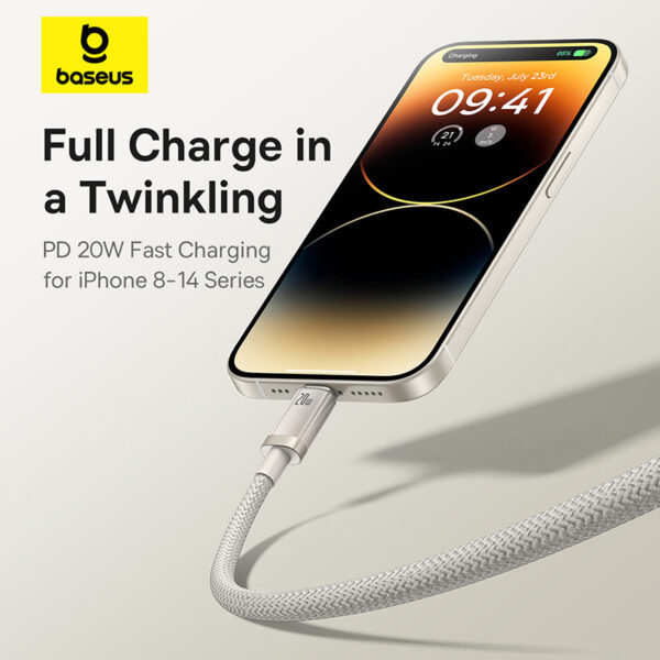 Baseus 2meter 20W Titanium Alloy Type-C to Lightning Cable - Image 12