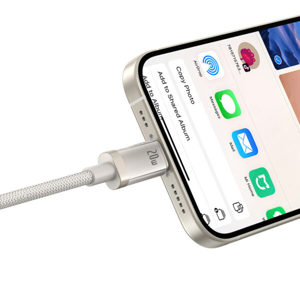 Baseus 2meter 20W Titanium Alloy Type-C to Lightning Cable - Image 3