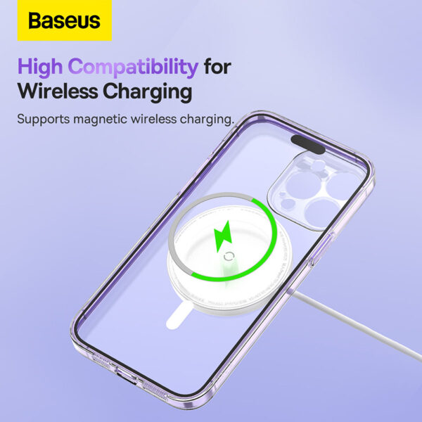Baseus iPhone 12 Crystal Magnetic Phone Case Transparent - Image 14