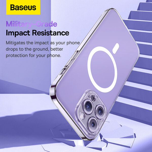 Baseus iPhone 12 Crystal Magnetic Phone Case Transparent - Image 16