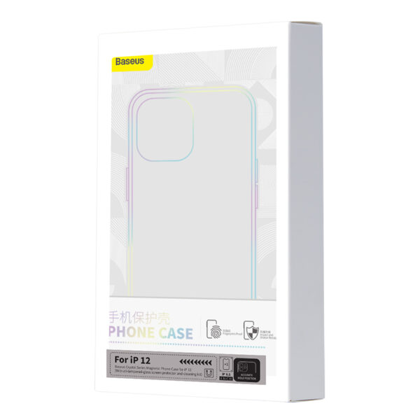 Baseus iPhone 12 Crystal Magnetic Phone Case Transparent - Image 9