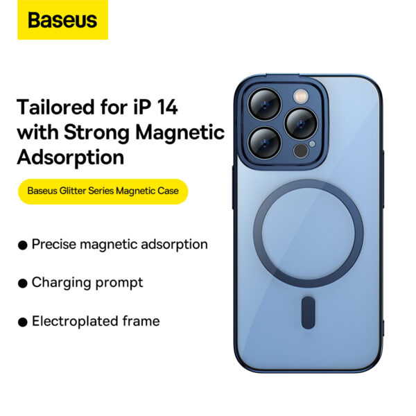 Baseus iPhone 14 Pro Max Glitter Series Magnetic Case - Image 3