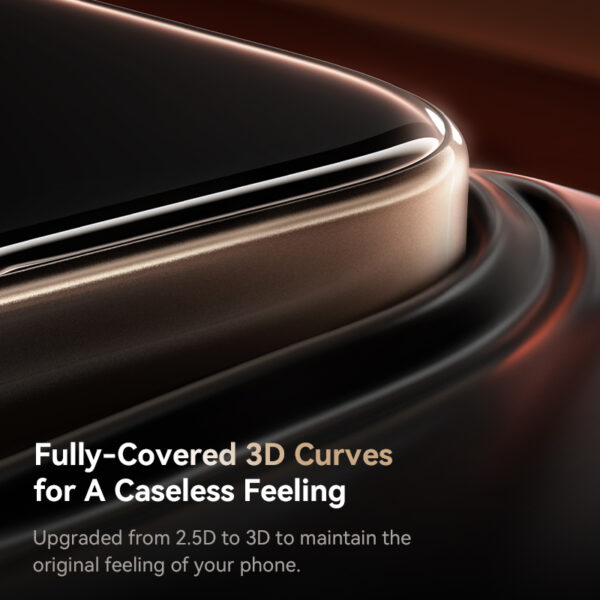 Baseus iPhone 16 Pro Crystal Full-Coverage HD Etched Tempered Glass Screen Protector - Image 5