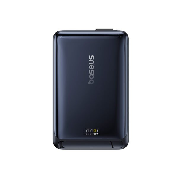 Baseus 10000mah 45W Nomos Qi2 Kickstand Magnetic Power Bank with Built-in USB-C Cable