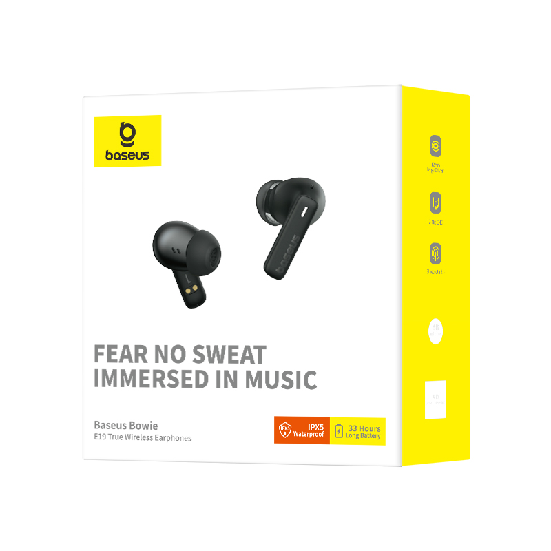 Baseus Bowie E19 True Wireless Earphones Cluster Black - Image 11