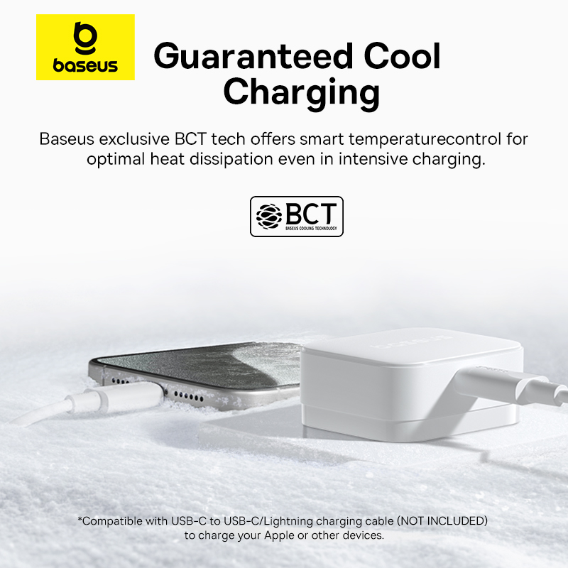 Baseus Palm Fast Charger 1C 20W UK Moon White - Image 15