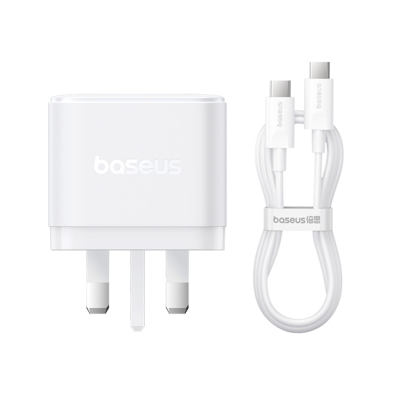 Baseus Palm Fast Charger 2C+U 65W UK Moon White