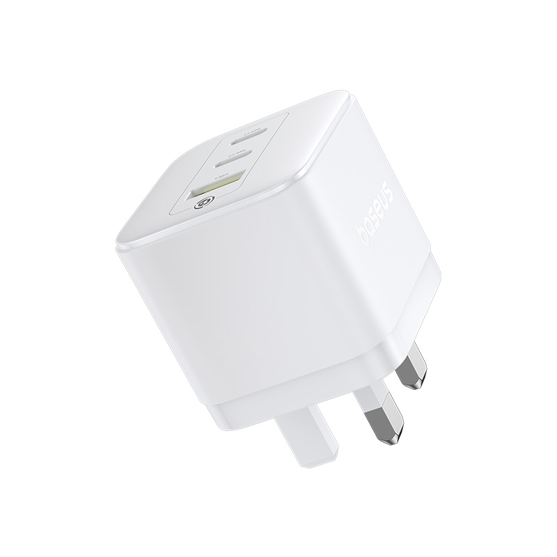 Baseus Palm Fast Charger 2C+U 65W UK Moon White - Image 6