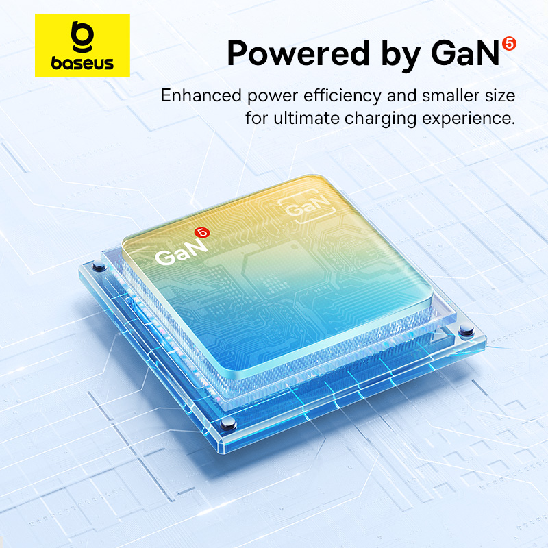 Baseus Palm Fast Charger 2C+U 65W UK Moon White - Image 11