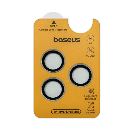 Baseus iPhone 17 Pro / 17 Pro Max Impact Anti-Reflective HD Lens Protector Clear