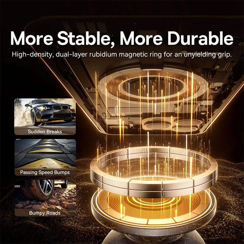 Baseus PrimeTrip VC1 Air Dashboard Magnetic Car Mount – Cosmic Black - Image 7